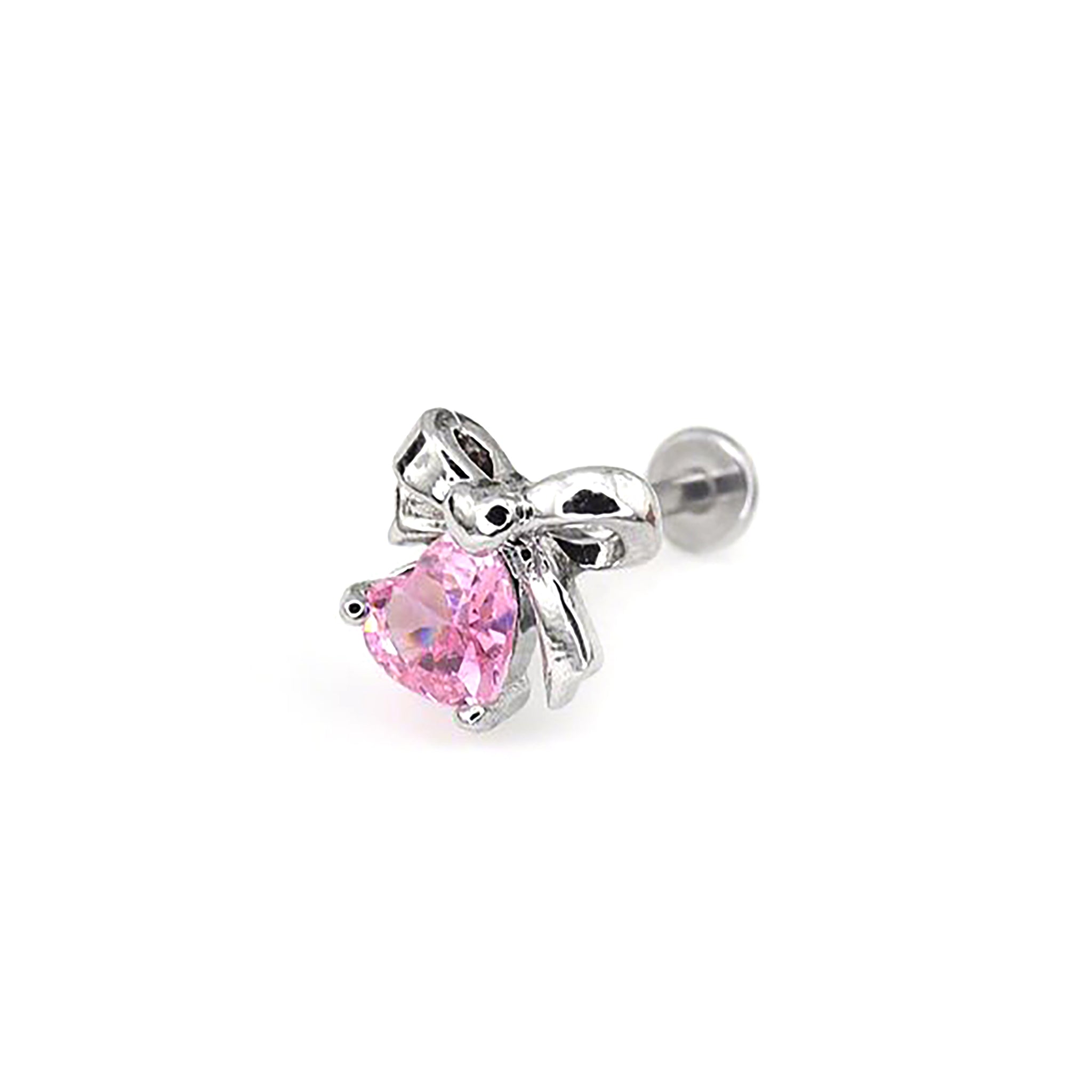 Bow CZ Stainless Steel Studs