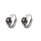Gothic White CZ tainless steel Earrings