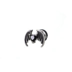 Bat Black CZ Stainless Steel Ear Stud