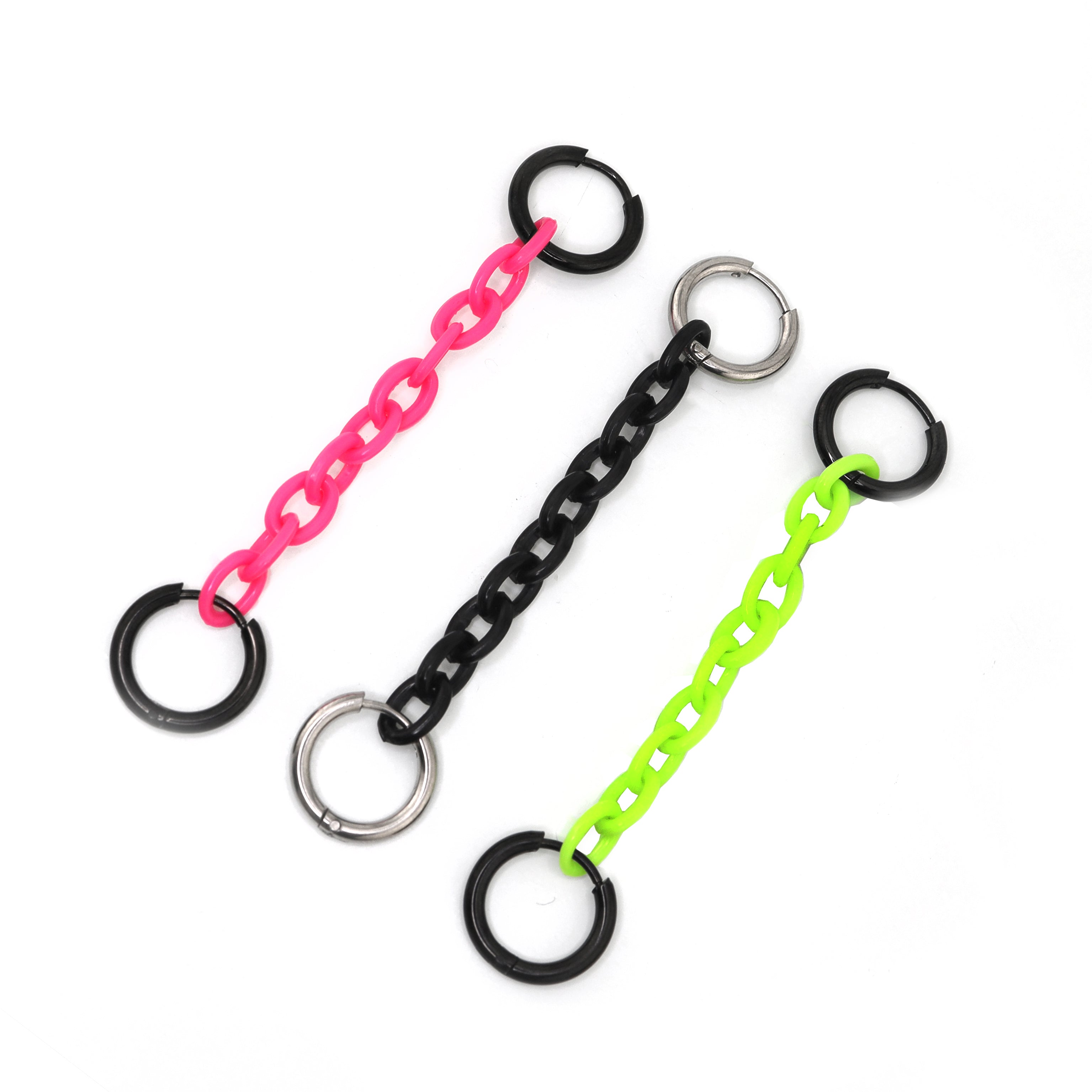 Dopamine Color Acrylic Chain Earrings