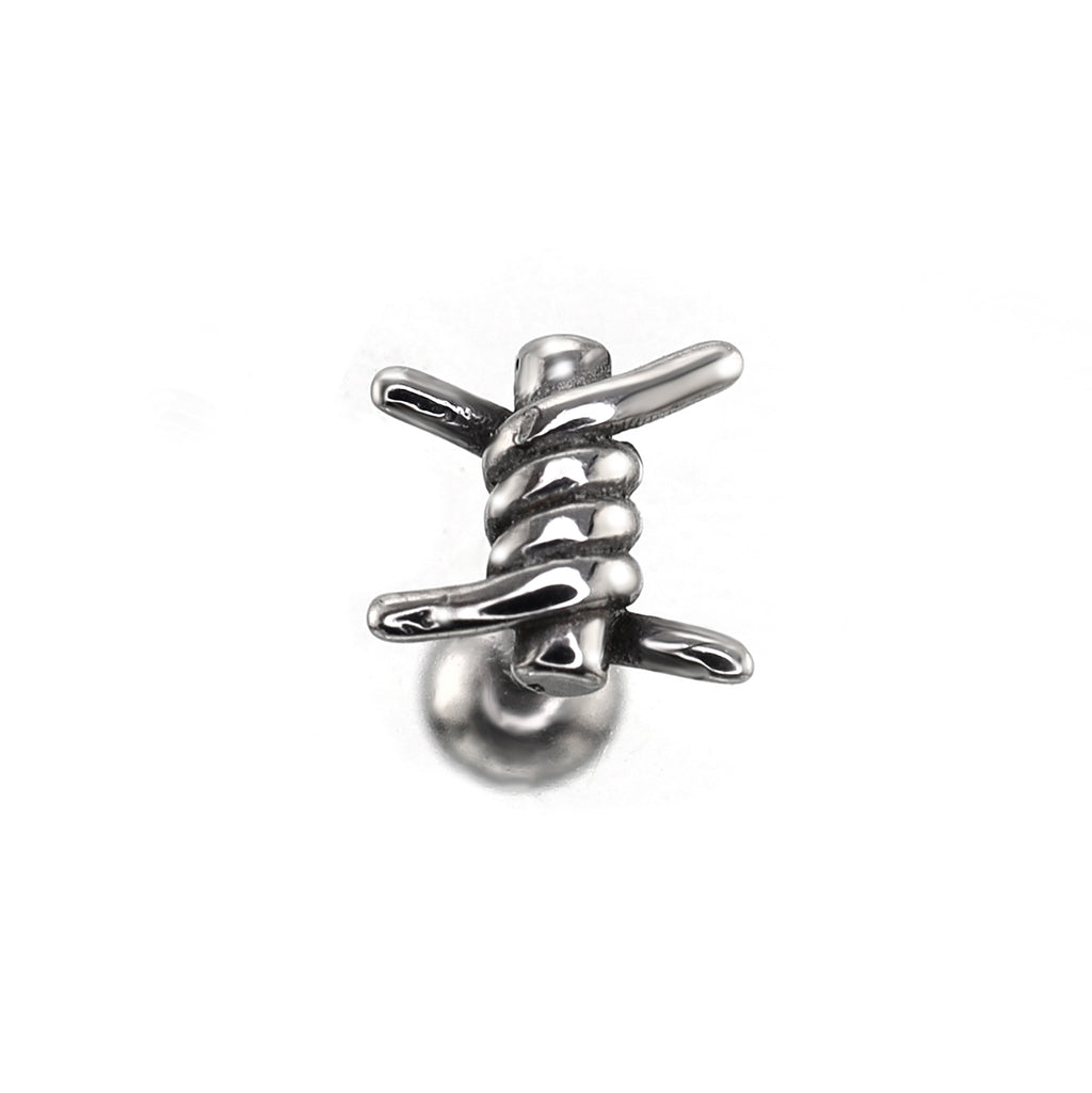 Twisted Knot Internally Threaded stainless steel Studs