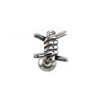 Twisted Knot Internally Threaded stainless steel Studs