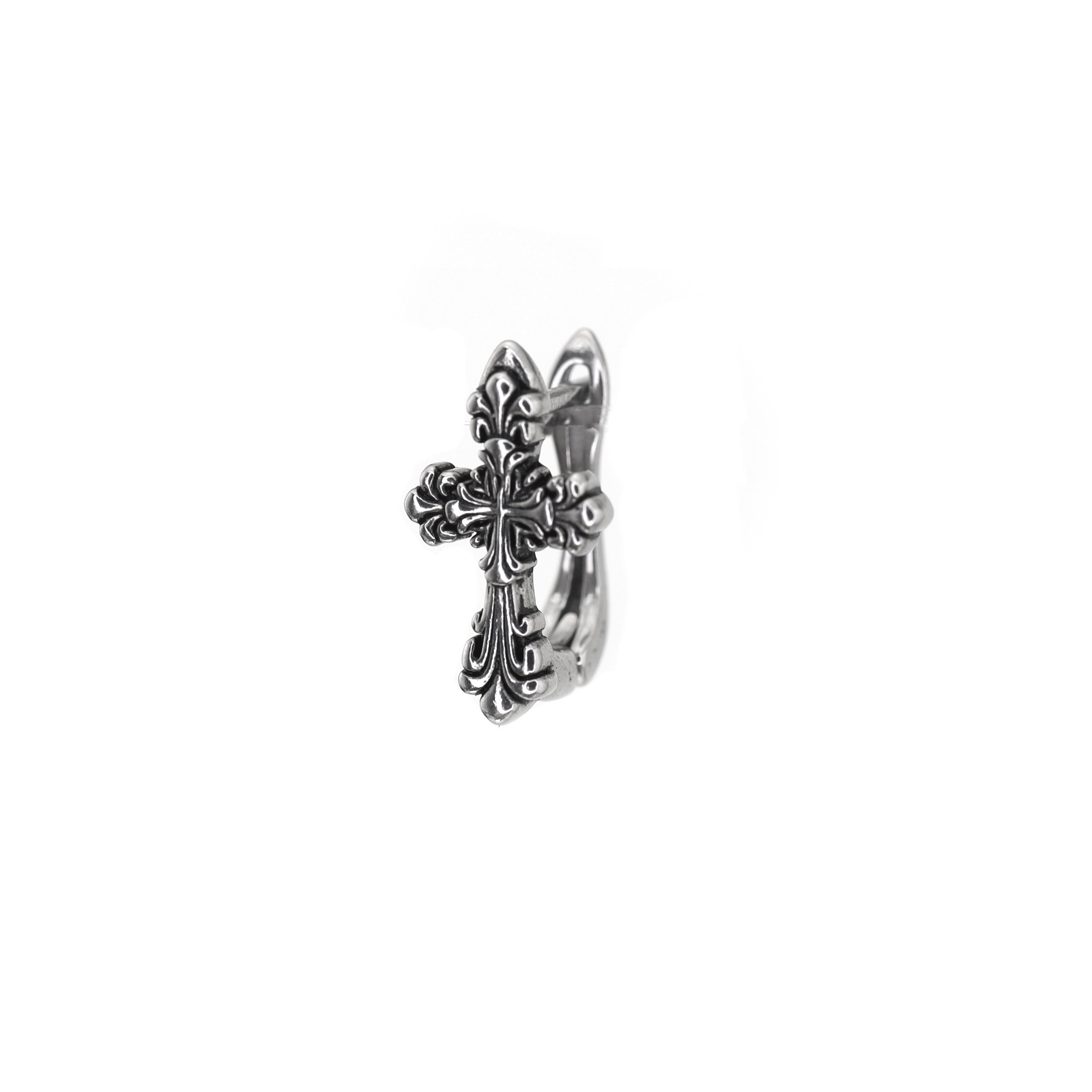 Gothic Cross stainless steel Ear Stud